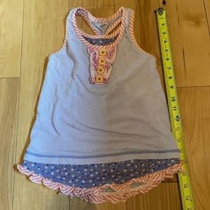 Matilda Jane Ruffled Tank NO Tag, fits like a girls size 6.